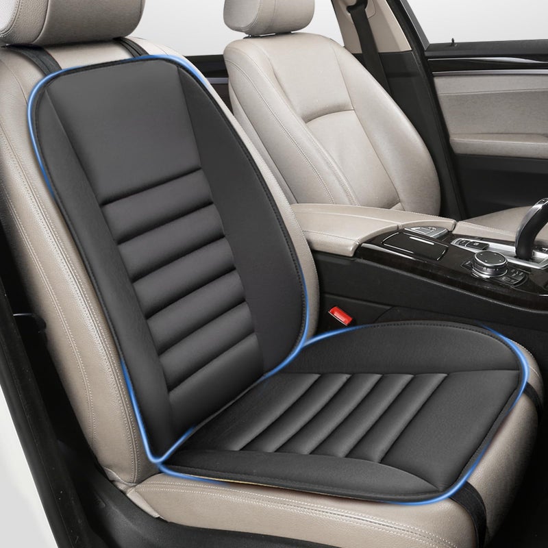 Sanwom Car Seat Cushion with Back Support Pillow  1.2'' Thick Enhanced Comfort Memory Foam Design for Pain Relief  Ideal for Drivers and Office Use - Ergonomic Lumbar Comfort for Long Sitting - Image 1